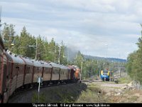 D20 6751  Tågmöte i Sikträsk : 2016 Inlandsbanan IB16