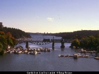 21123  Gamla bron över Stocksundet : 1985 SRJ 100 år, Roslagsbanan, Svenska järnvägslinjer