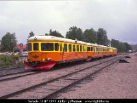 35503  Sorsele : 1991 Inlandsbaneresan med SMoK, Resor, Sorsele, Sv motorvagnar, SvK 14 Gällivare--Storuman, Svenska järnvägslinjer, Svenska tåg