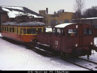 01804  Z3 83 i Växjö 24 mars 1978 : Bildbeställning, Platser, SJ lokomotorer, Sv lok, Sv motorvagnar, Svenska tåg, Sverige, Växjö, Webbalbum, Z3