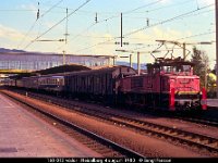06616  160 012 växlar i Heidelberg 4 augusti 1980 : Heidelberg, Platser, Tyska järnvägar, Tyska lok, Tyskland
