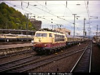 27695  103 101 i Koblenz 8 okt 1989 : Koblenz, Platser, Tyska järnvägar, Tyska lok, Tyskland